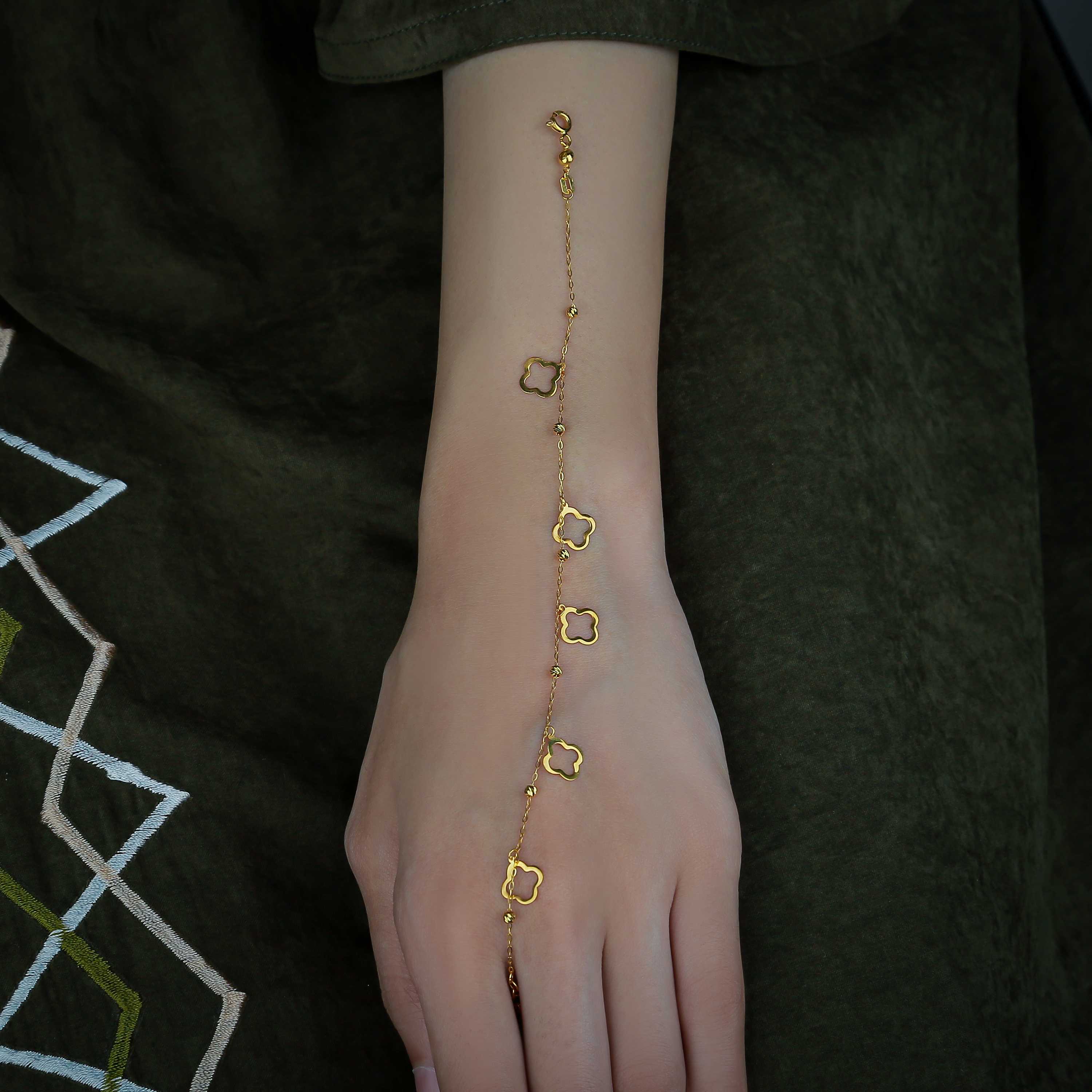 21 karat gold bracelet, Turkish made - (H-0401)
